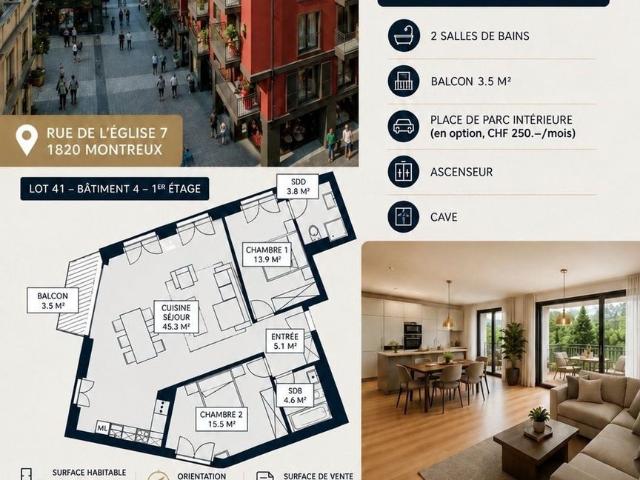 Apartment mieten in Territet, Montreux
