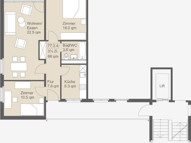 Apartment mieten in Einigen, Zürich