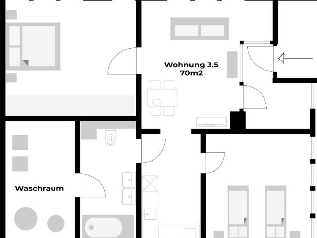 Apartment mieten in Hünenberg, Zug