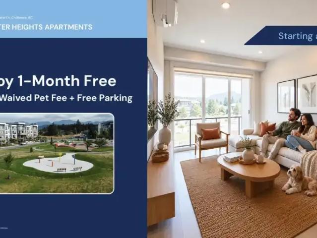 Apartment for rent in Chilliwack, Fraser Valley Regional District
