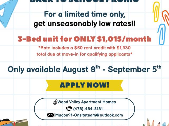 Apartment for rent in Macon, Georgia