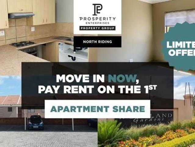 Apartment for rent in North & Sandton, Randburg