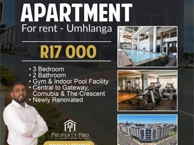 Apartment for rent in Umhlanga, Kwazulu-natal
