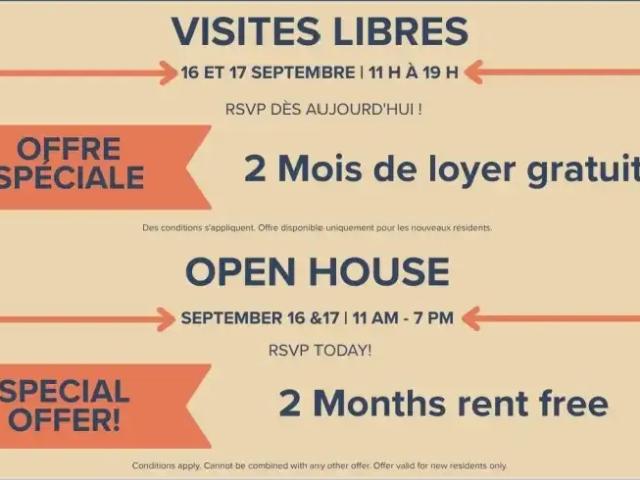 Apartment for rent in St. Leonard's, Quebec