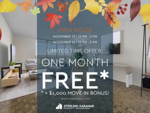 Apartment for rent in Woburn, Ontario