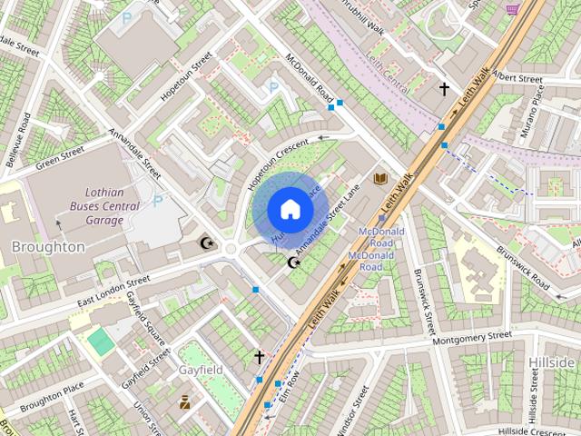 Apartment for rent in Gayfield, Broughton