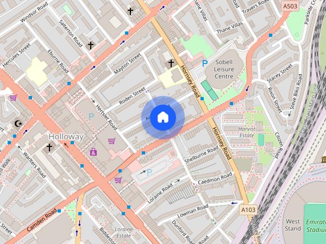 Townhouse for rent in Lower Holloway, Greater London