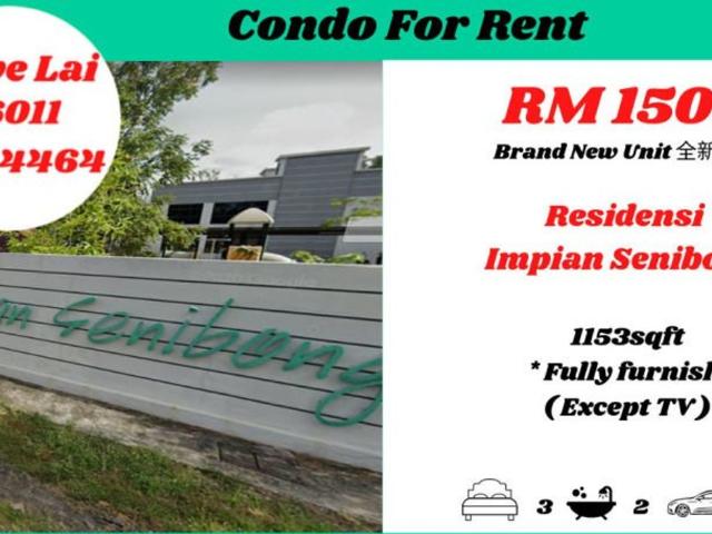 Apartment for rent in Bandar Johor Bahru, Johor