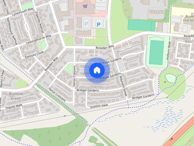 Townhouse for rent in Middle Brunton, Hazlerigg