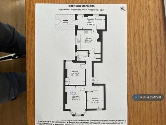 Flat for rent in Cat Hill