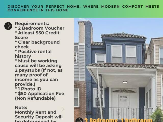 House for rent in Philadelphia, Pennsylvania