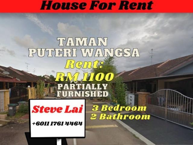 House for rent in Ulu Tiram, Johor