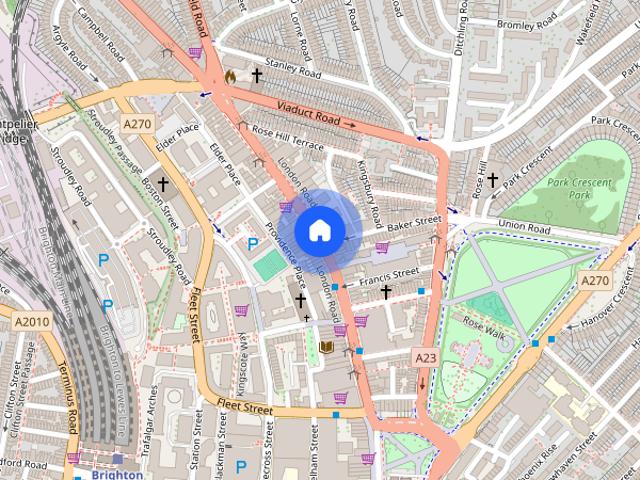 Townhouse for rent in Round Hill, Brighton & Hove