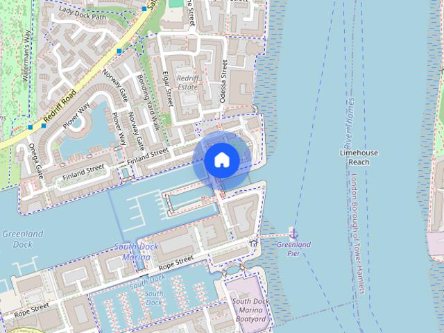 Townhouse for rent in Rotherhithe, Greater London