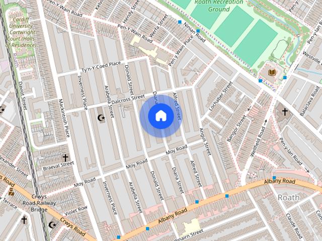 Apartment for rent in Plasnewydd, Falcon Lodge