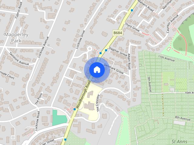 House for rent in Mapperley Park, City of Nottingham