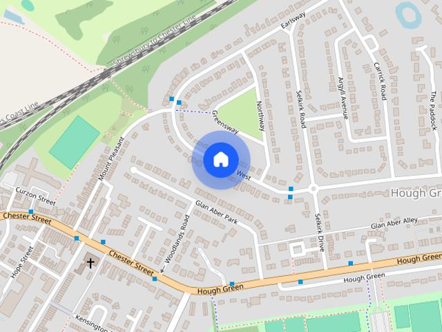House for rent in Hough Green, Two Mills