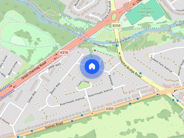 House for rent in Whitton, Greater London