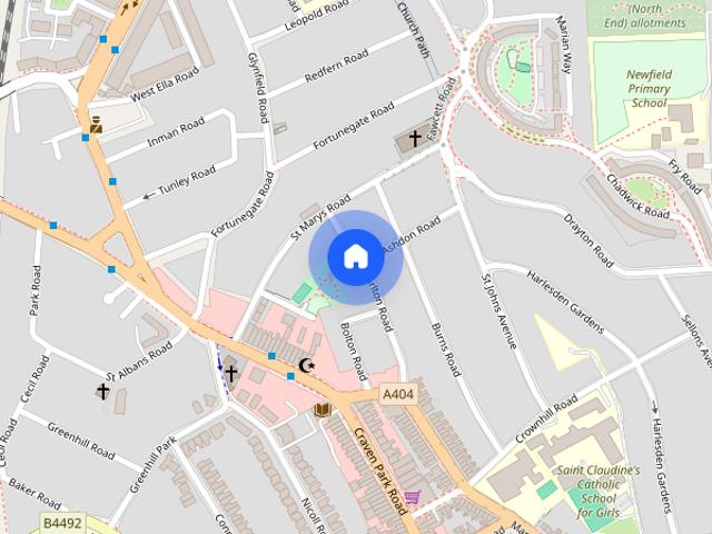 Townhouse for rent in Harlesden, Greater London
