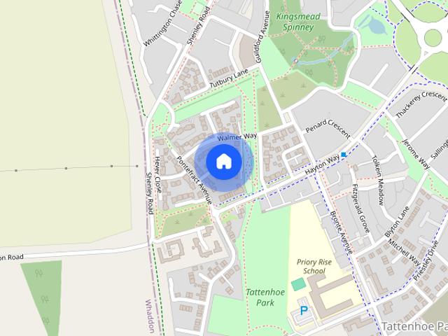Townhouse for rent in Kingsmead, Shenley Brook End