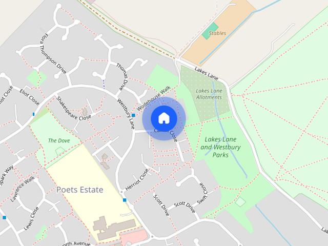 Townhouse for rent in Poets Estate, Newport Pagnell