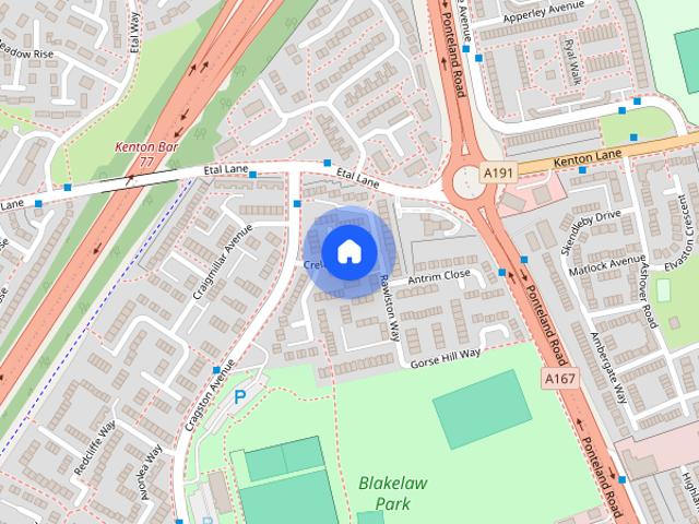 Townhouse for rent in Blakelaw, Tyne And Wear