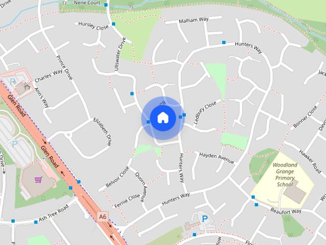 Townhouse for rent in Oadby, Leicestershire