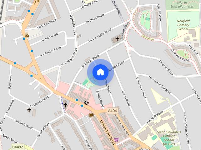 Townhouse for rent in Harlesden, Greater London
