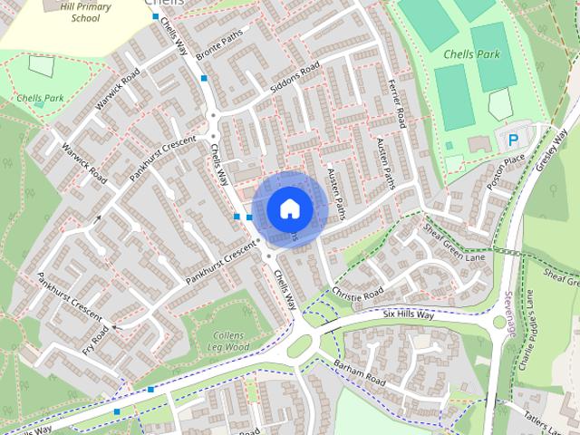 Townhouse for rent in Chells, Shephall
