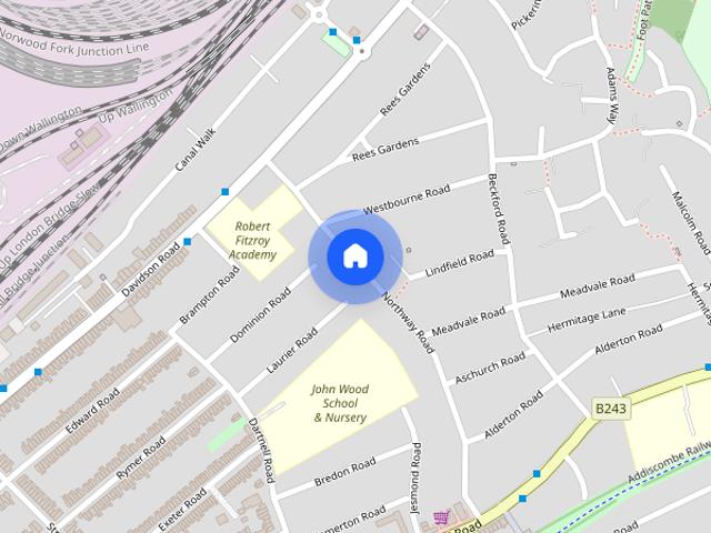 Townhouse for rent in London Borough of Croydon, Addiscombe