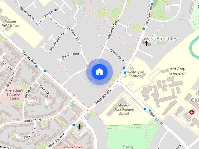 Townhouse for rent in West Bletchley, Bletchley