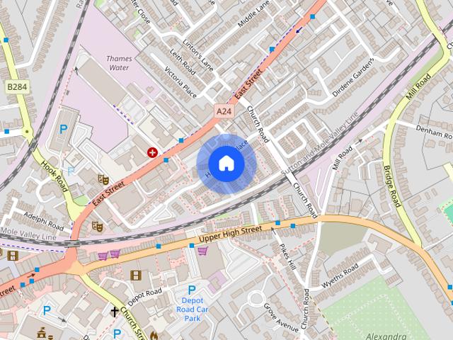 Townhouse for rent in Epsom, Surrey