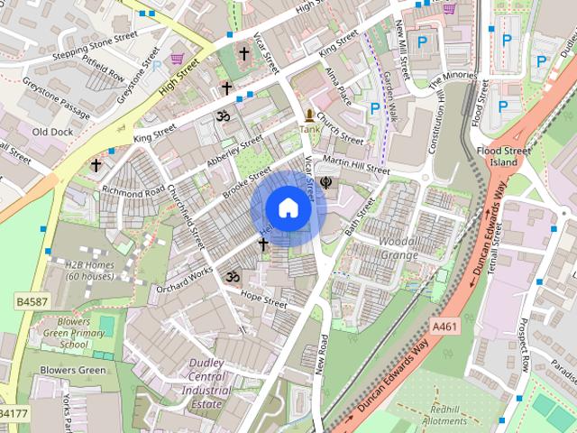Townhouse for rent in Dixons Green, West Midlands