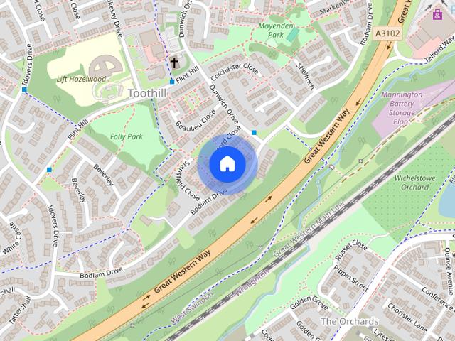 Townhouse for rent in Rodbourne, Swindon
