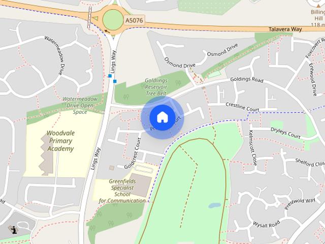 Townhouse for rent in Southfields, Northampton
