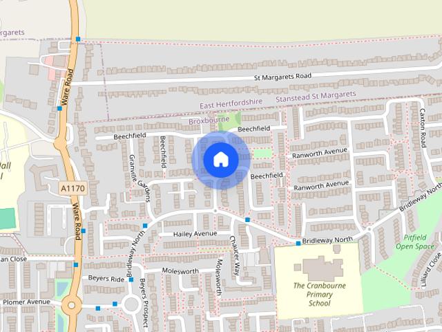 Townhouse for rent in Broxbourne, Hertfordshire