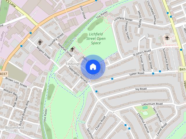 Townhouse for rent in Tibbington, Tipton
