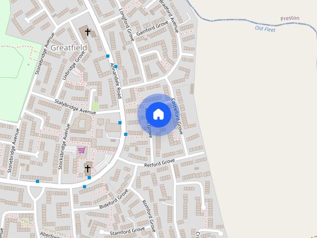 Townhouse for rent in Greatfield, Hull