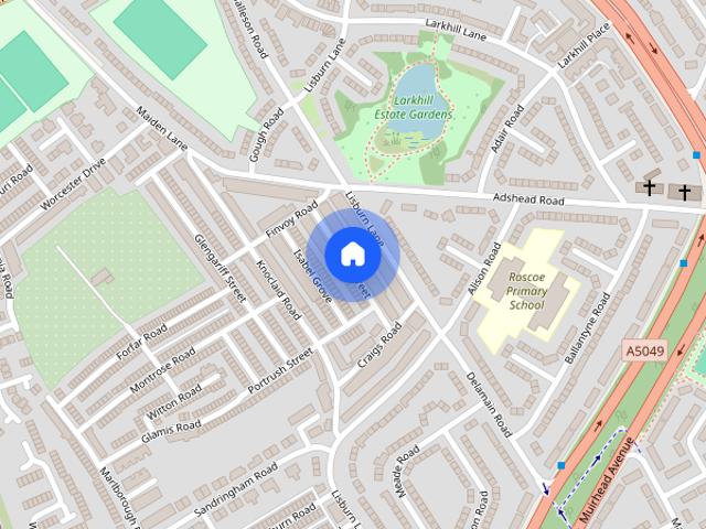Townhouse for rent in Clubmoor, Calderstones
