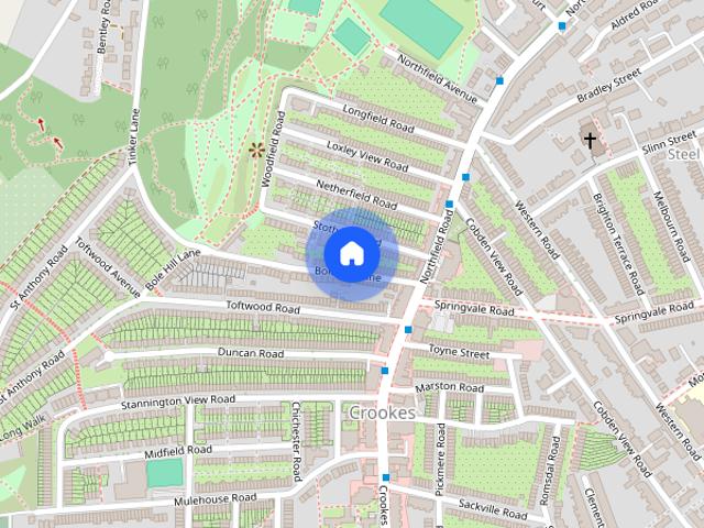 Townhouse for rent in Crookes, South Yorkshire