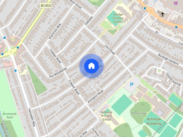 Townhouse for rent in London Borough of Barnet, Greater London