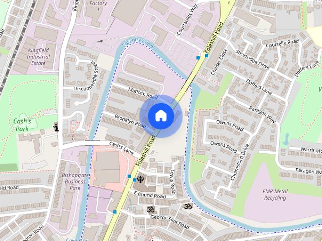 Townhouse for rent in Hillfields, West Midlands