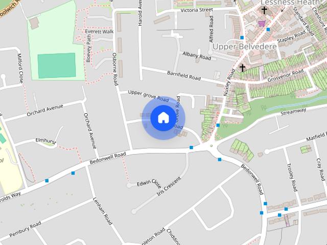 Townhouse for rent in Upper Belvedere, Greater London