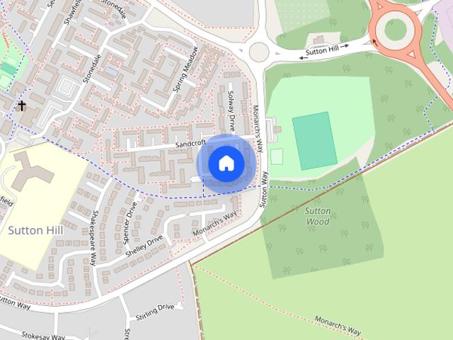 Townhouse for rent in Sutton Hill, Telford