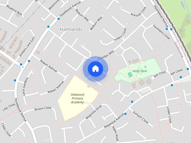 Townhouse for rent in Hamlands, Eastbourne
