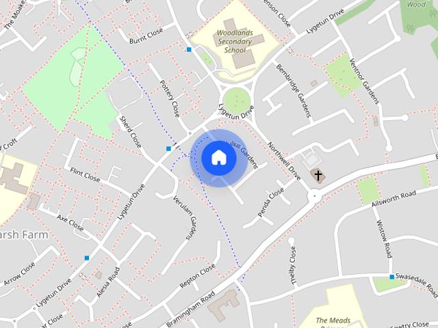 Townhouse for rent in Marsh Farm, Luton