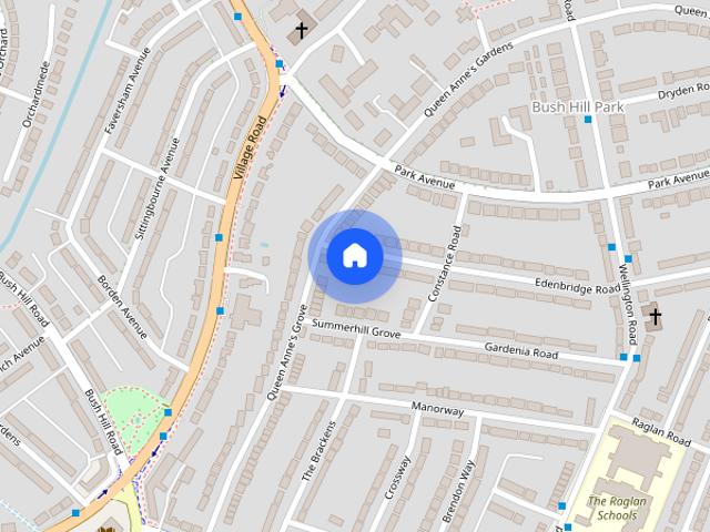 Townhouse for rent in Bush Hill Park, Greater London
