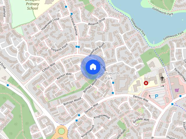 Townhouse for rent in Goldsworth Park, Woking