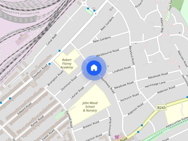 Townhouse for rent in London Borough of Croydon, Addiscombe