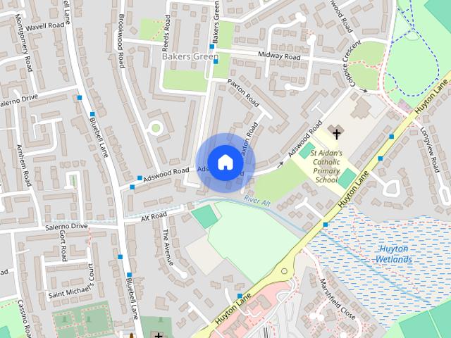 Townhouse for rent in Bakers Green, Huyton